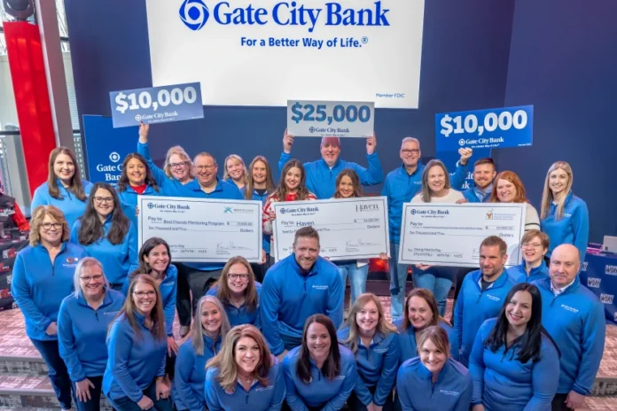 Giving Hearts Day Charities receives over $217,000 from Gate City Bank