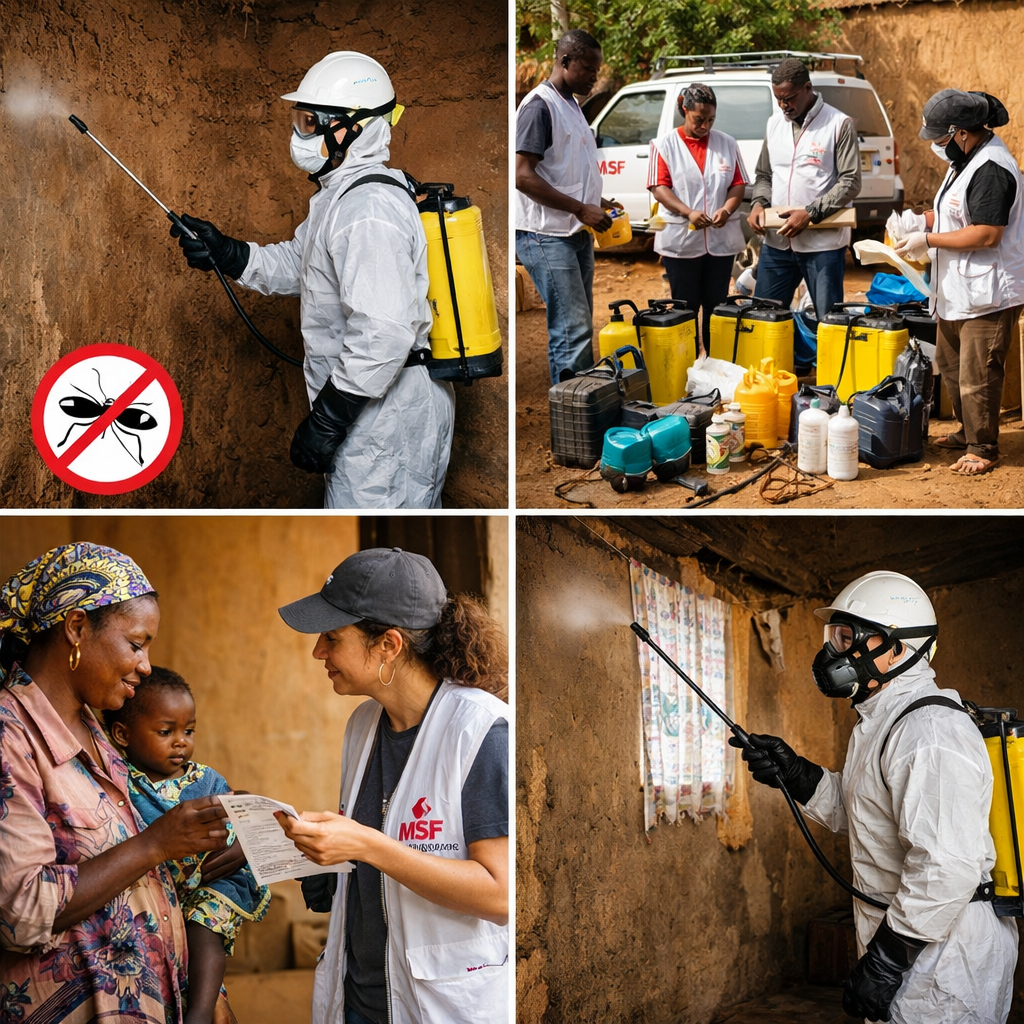 MSF International Shares How Indoor Residual Spraying Reduces Malaria Spread