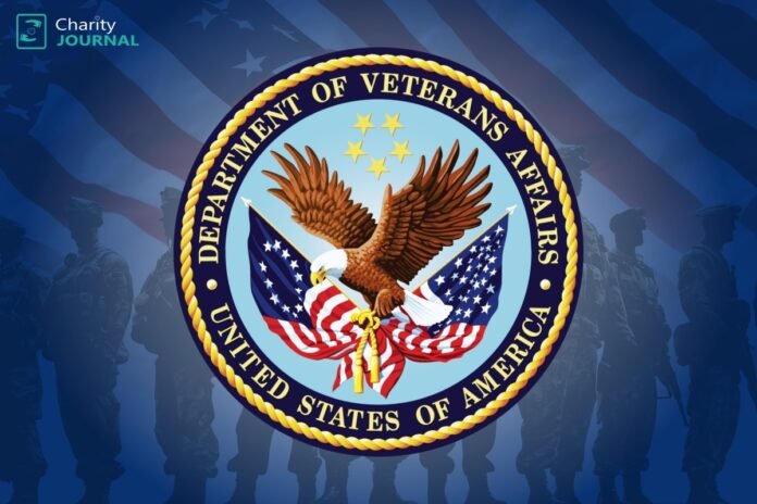 Department of Veterans Affairs USA logo displayed on a background