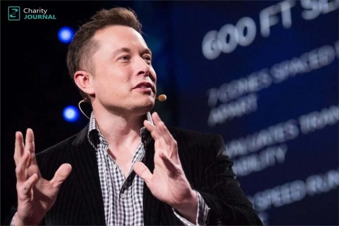 Elon Musk making a speech