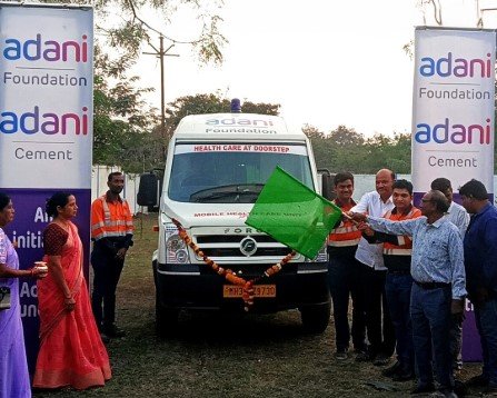 Adani Foundation's ambulances