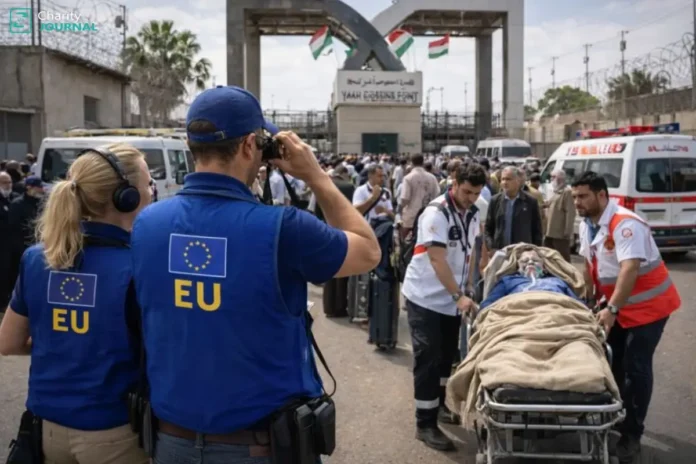 EU officials at Rafah crosssing