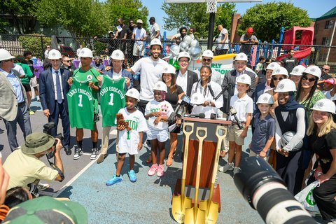 Amica and Boston Celtics carryout outreach