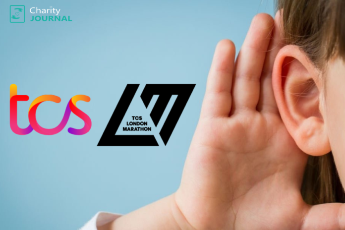 multi-color TCS logo and the black-and-white TCS London Marathon logo