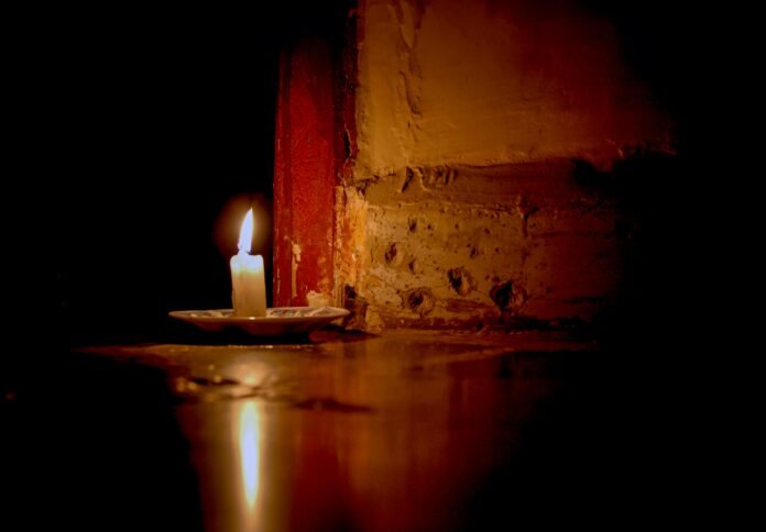 A candle in the dark