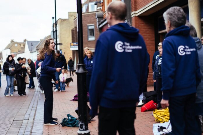 A group of charity workers