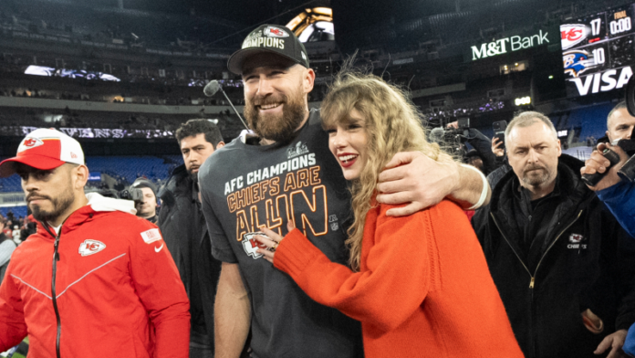 Taylor Swift and Travis Kelce