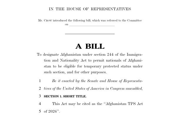 Bill designating Afghans as TPS backed by Refugees International