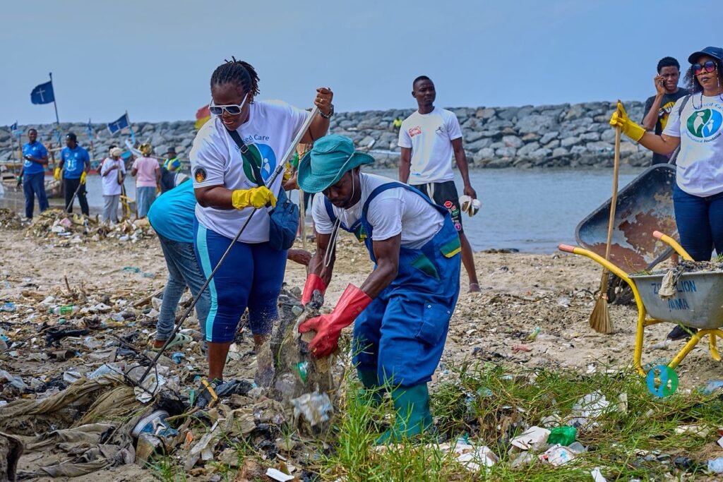 Blessed Care International beach cleanup 