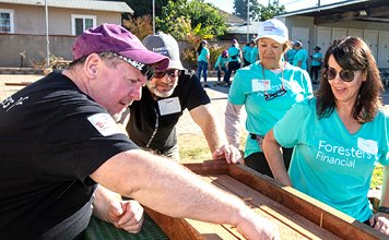 Foresters Financial volunteers