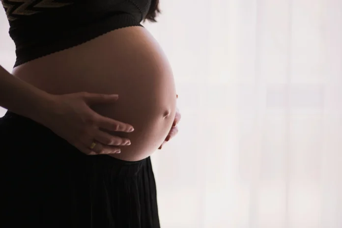 pregnant woman benefiting from Stork Foundation grant